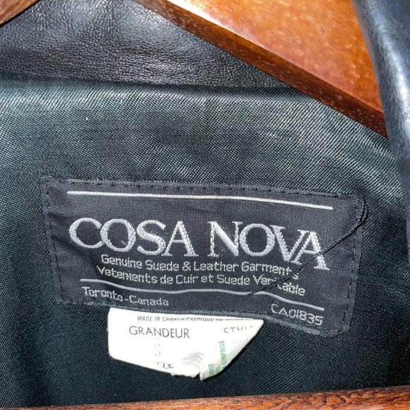 Vintage Leather Jacket Made in Canada - Cosa Nova - Picture 3 of 4